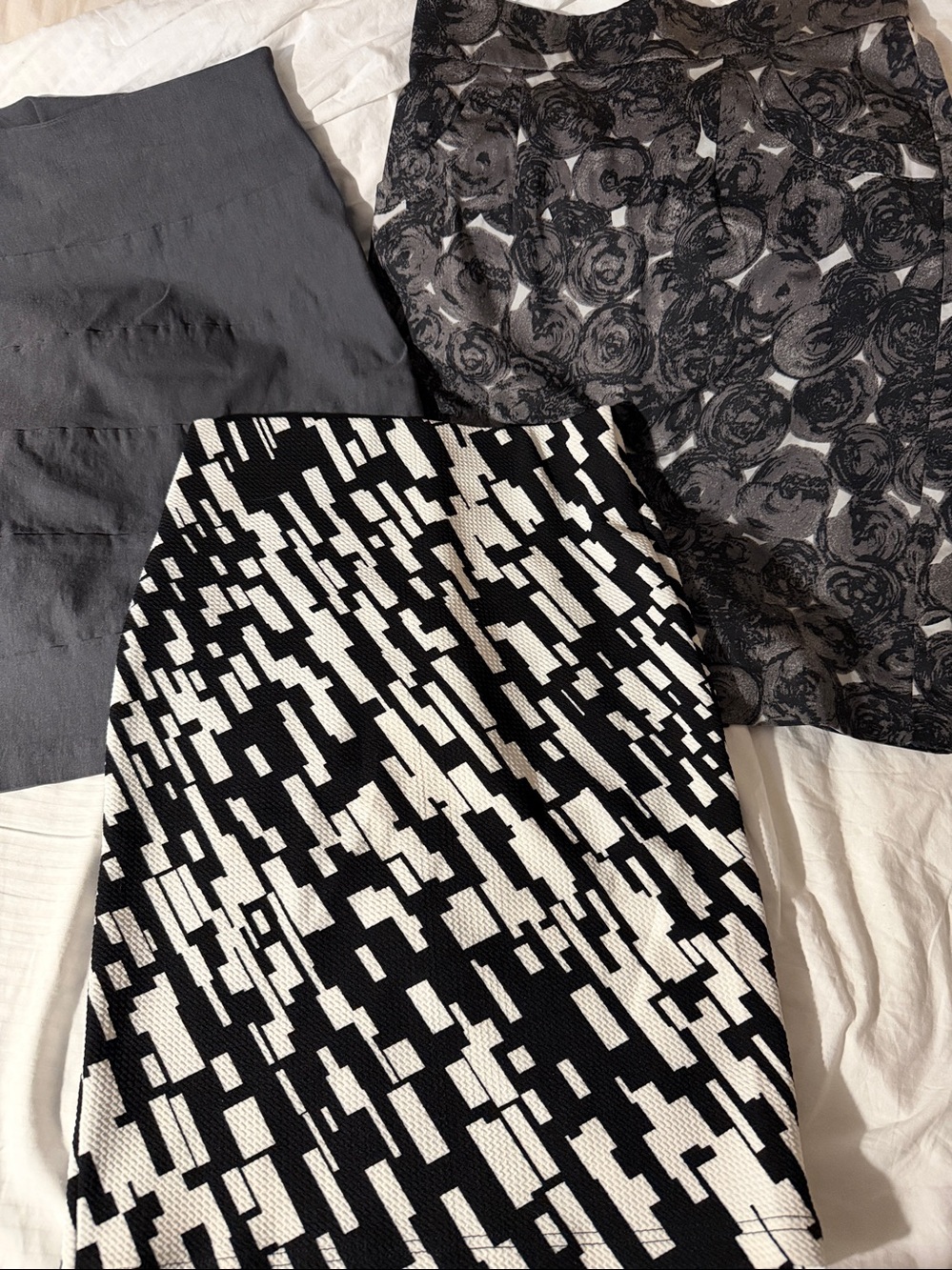 Jacob Women's Black & White Graphic Pencil Skirt